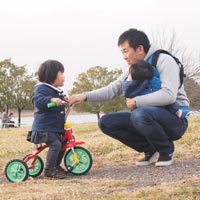 2人の子どもと彩湖・道満グリーンパークで