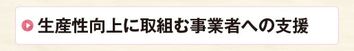 生産性向上に取組む事業者への支援