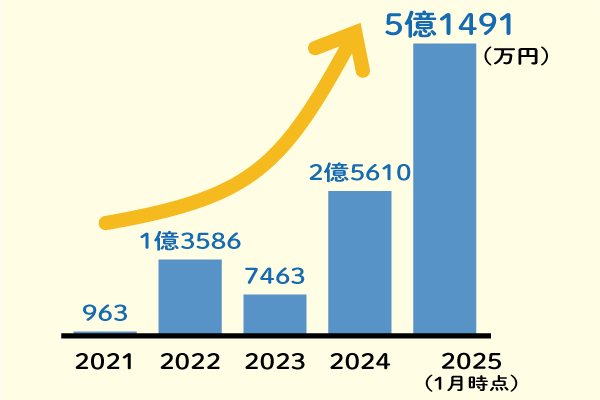 ふるさと納税額グラフ